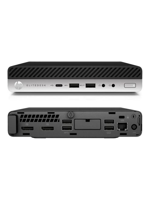 HP EliteDesk 800 G5 DM / Intel i3-9100 / 8GB / 256GB NVMe / Intel UHD Graphics 630 / Win 11 Pro 64-bit használt PC