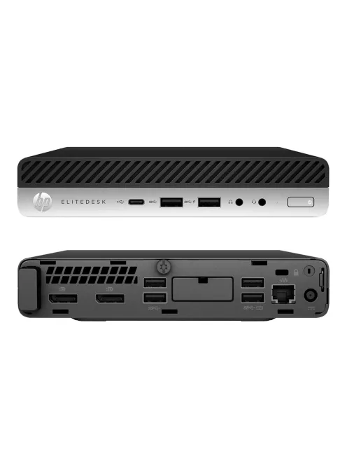 HP EliteDesk 705 G5 DM / AMD Ryzen 5 3400GE / 8GB / 256GB NVMe SSD / AMD Radeon RX Vega 11 / Win 11 Pro 64-bit használt PC