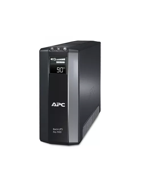 APC szünetmentes, Back-UPS BR900G-GR ) (3+2 SCHUKO) 900VA (540 W) LCD 230V LINE-INTERAKTÍV, torony - USB in