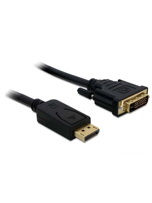 DELOCK kábel Displayport 1.1 male > DVI 24+1 male passzív, 2m, fekete