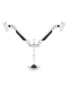 MULTIBRACKETS 2 karos asztali konzol, M VESA Gas Lift Arm Dual White (15-32", max.VESA: 100x100 mm, 10 kg)