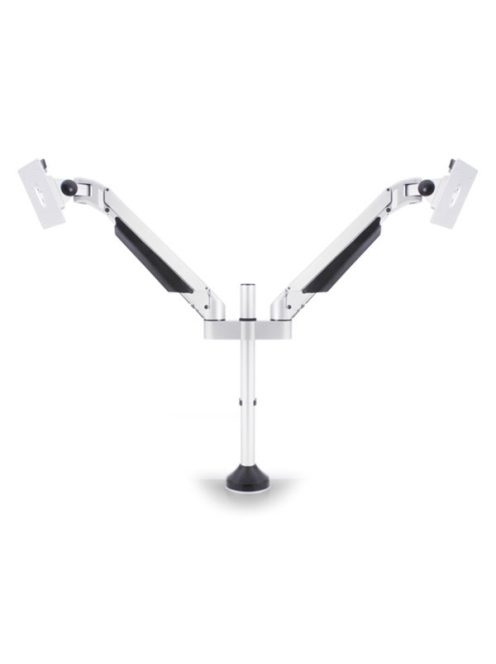 MULTIBRACKETS 2 karos asztali konzol, M VESA Gas Lift Arm Dual White (15-32", max.VESA: 100x100 mm, 10 kg)