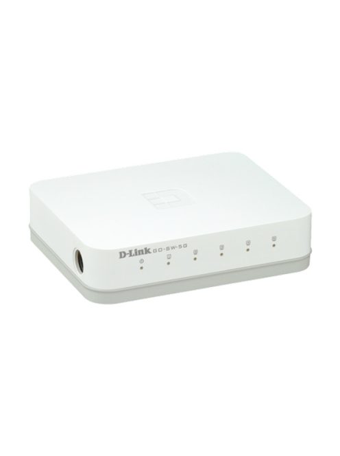 D-LINK Switch 5x1000Mbps Műanyagházas Asztali, GO-SW-5G/E