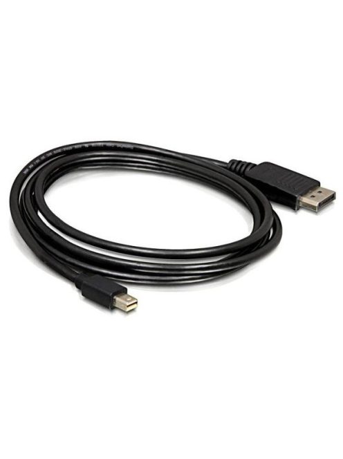 DELOCK kábel Mini DisplayPort 1.2 male > DisplayPort male 4K 60Hz 2m