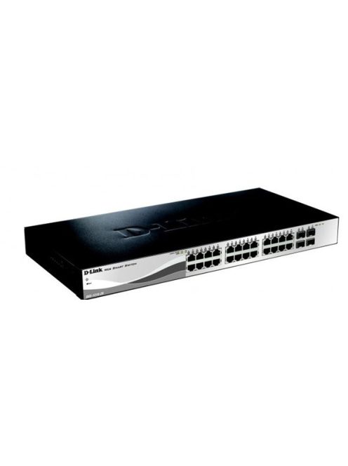 D-LINK Switch 24x1000Mbps + 4xGigabit SFP Menedzselhető Rackes, DGS-1210-28/E