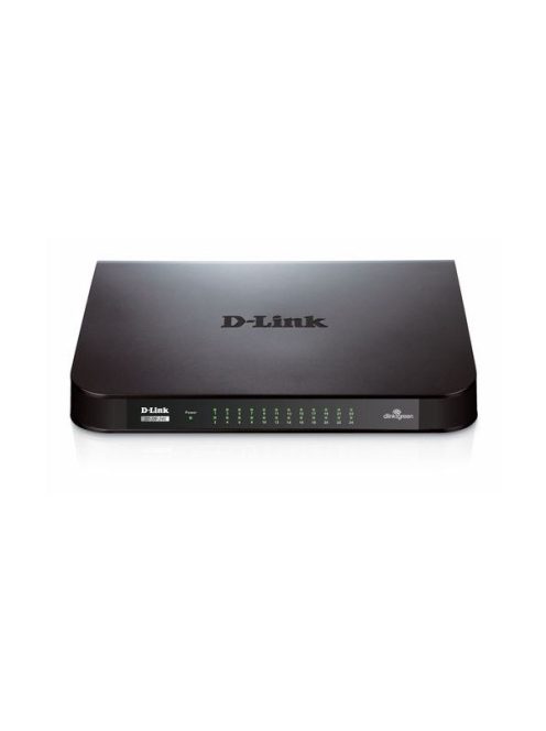 D-LINK Switch 24x1000Mbps Fémházas Asztali, Rackes, GO-SW-24G/E