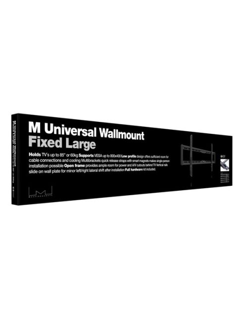 MULTIBRACKETS Fix fali konzol, M Universal Wallmount Fixed Large Black (40-86", max.VESA: 800x400 mm, 60 kg)