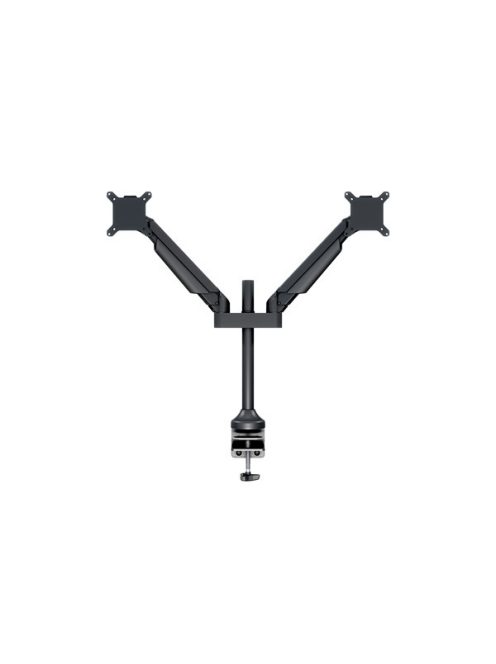 MULTIBRACKETS 2 karos asztali konzol, M VESA Gas Lift Arm Dual Black (15-32", max.VESA: 100x100 mm, 10 kg)