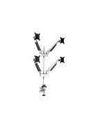 MULTIBRACKETS 4 karos asztali konzol, M VESA Gas Lift Arm Quad White (15-32", max.VESA: 100x100 mm, 10 kg)
