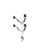 MULTIBRACKETS 4 karos asztali konzol, M VESA Gas Lift Arm Quad White (15-32", max.VESA: 100x100 mm, 10 kg)