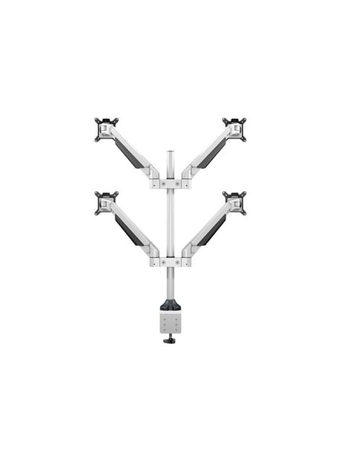 MULTIBRACKETS 4 karos asztali konzol, M VESA Gas Lift Arm Quad White (15-32", max.VESA: 100x100 mm, 10 kg)