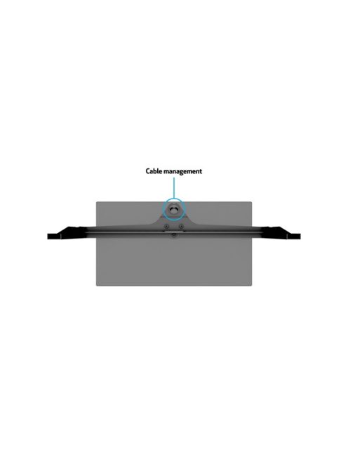 MULTIBRACKETS Forgatható asztali állvány, M VESA Tablestand Turn Black Large MAX 600x400 (40-60", 40kg)