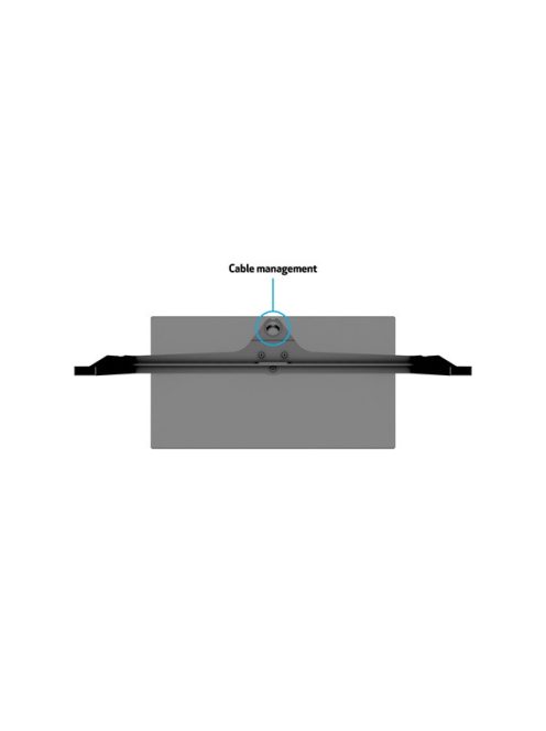 MULTIBRACKETS Forgatható asztali állvány, M VESA Tablestand Turn Black Large MAX 600x400 (40-60", 40kg)