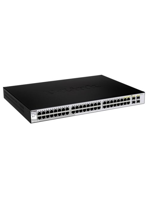 D-LINK Switch 44x1000Mbps + 4xGigabit kombó SFP Menedzselhető Rackes, DGS-1210-48/E