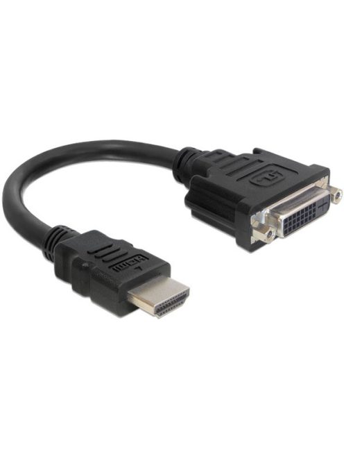 DELOCK Átalakító HDMI-A male > DVI 24+5 female, 20cm