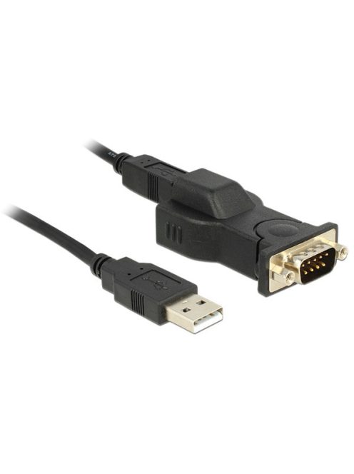 DELOCK Átalakító USB 2.0 Type-A > 1x Soros DB9 RS-232 1.8m
