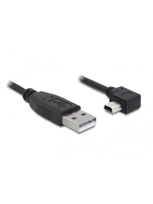 DELOCK kábel USB-A male > USB mini-B male 90 fokos bal 1m