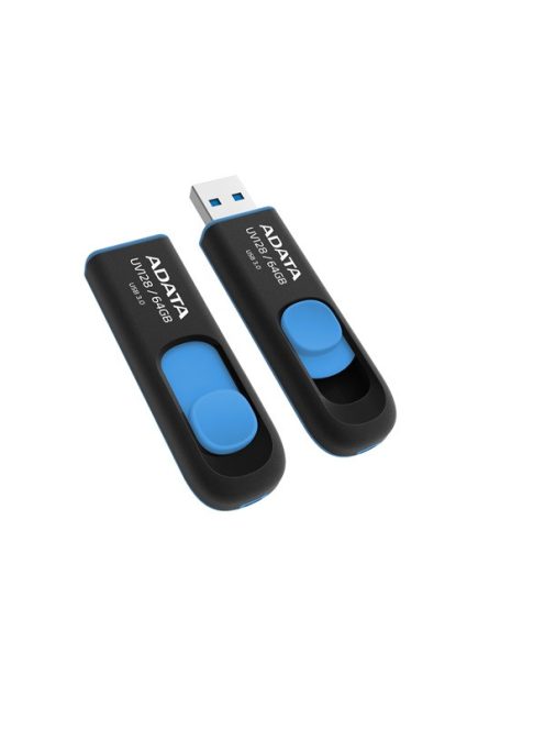 ADATA Pendrive 64GB, UV128 USB 3.2, Fekete-kék