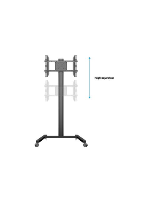 MULTIBRACKETS Gurulós padlóállvány, M Display Stand 180 Single Black (24-65", max.VESA: 700x400 mm, 50kg)