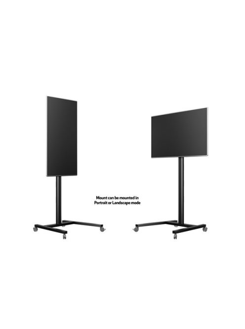 MULTIBRACKETS Gurulós padlóállvány, M Display Stand 180 Single Black (24-65", max.VESA: 700x400 mm, 50kg)