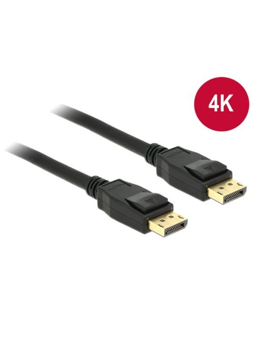 DELOCK kábel DisplayPort 1.2 male / male összekötő 4K 3m