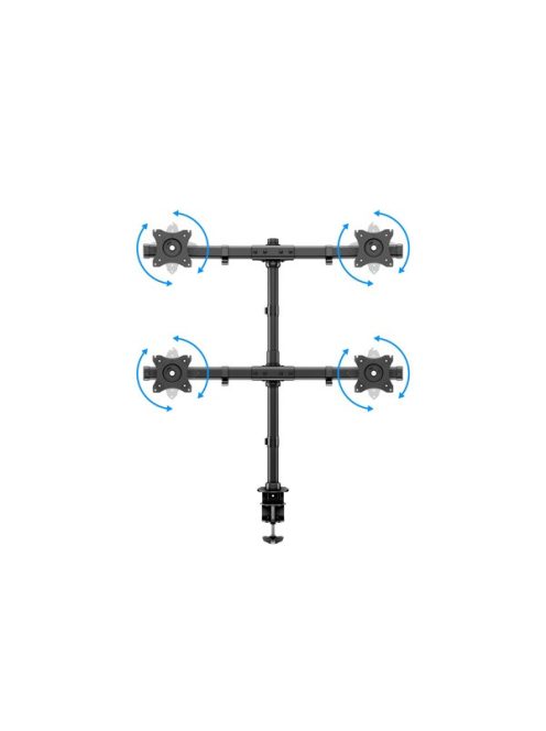 MULTIBRACKETS Asztali konzol (4 képernyős rögzítőkar), M Deskmount Basic Quad