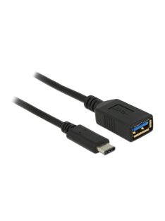   DELOCK Átalakító USB 3.1 Gen 1 Type-C male > USB Type-A female 15cm fekete