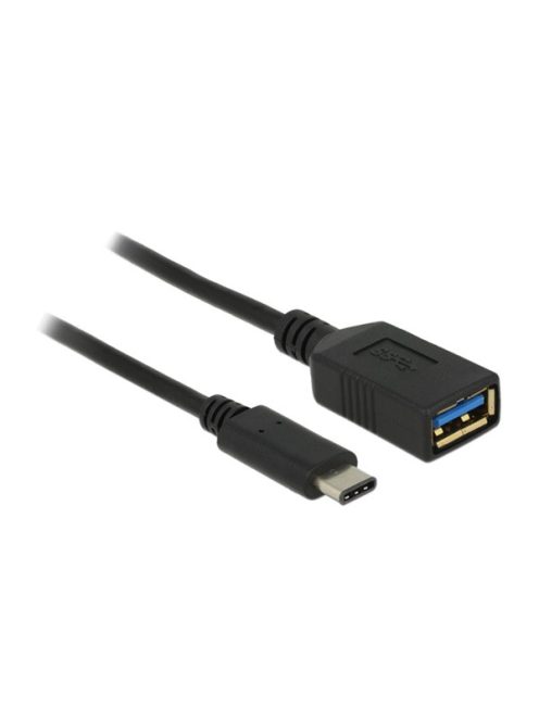 DELOCK Átalakító USB 3.1 Gen 1 Type-C male > USB Type-A female 15cm fekete