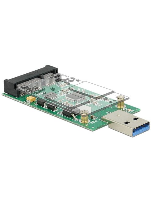 DELOCK Átalakító USB 5 Gbps Type-A male > mSATA full size