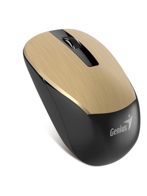 GENIUS Vezeték nélküli egér NX-7015, USB, 1200dpi, BlueEye, Arany