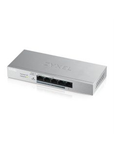   ZYXEL Switch 5x1000Mbps (4xPOE+), Fémházas Asztali, GS1200-5HPV2-EU0101F