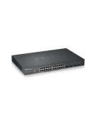 ZYXEL Switch 24x1000Mbps + 4xGigabit kombó SFP+, Fémházas Menedzselhető, Rackes (24GbE port), XGS1930-28-EU0101F