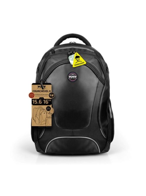 PORT DESIGNS Notebook hátizsák 160510, COURCHEVEL BACKPACK 14-15.6" ECO, Fekete
