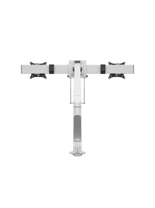 MULTIBRACKETS Gas Lift asztali konzol (2 képernyős rögzítőkar), M VESA Gas Lift Arm Single White w. Duo Crossbar (15-28"