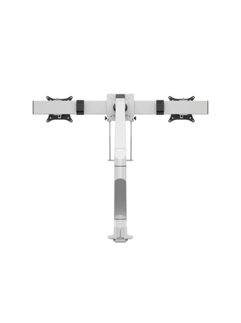 MULTIBRACKETS Gas Lift asztali konzol (2 képernyős rögzítőkar), M VESA Gas Lift Arm Single White w. Duo Crossbar (15-28"
