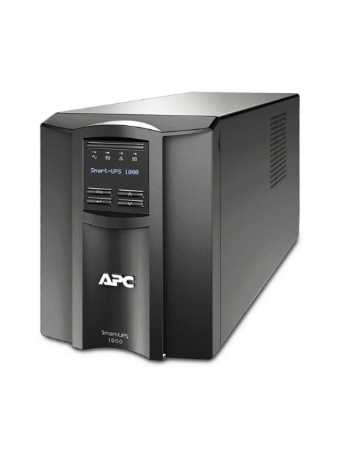 APC Smart-UPS SMT1000IC (8 IEC13) 1000VA (700 W) LCD 230V, LINE-INTERAKTÍV Smart Connect szünetmentes tápegység,torony