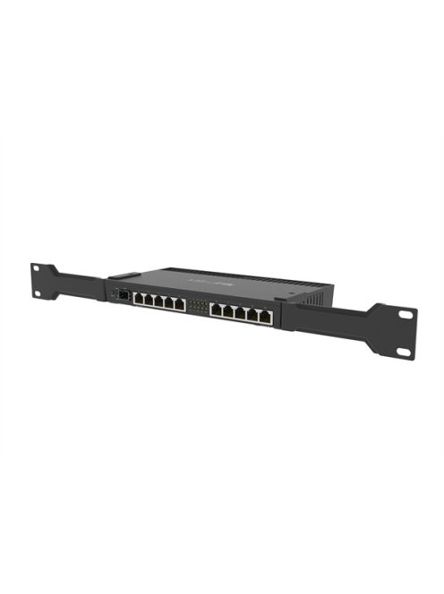 MIKROTIK Vezetékes Router RouterBOARD 10x1000Mbps + 1x10Gbir SFP+, Fémházas, Rackes - RB4011IGS+RM