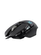 LOGITECH Egér - G502 Lightsync RGB Vezetékes Gaming, Fekete