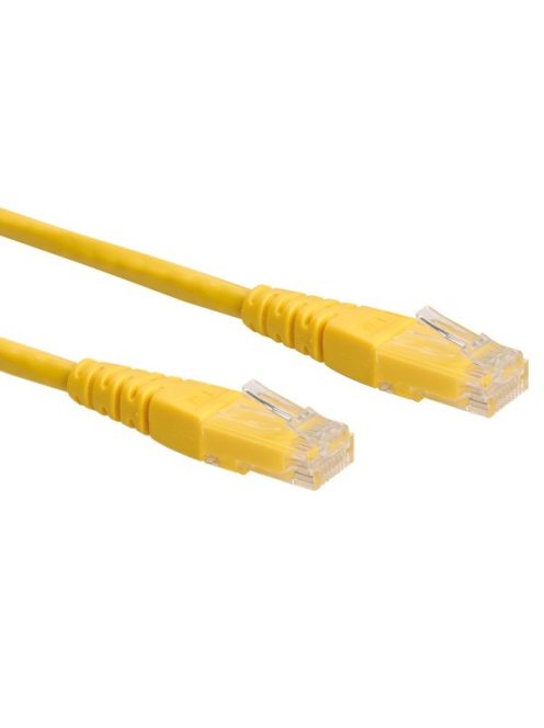 ROLINE kábel UTP CAT6 0,3m sárga
