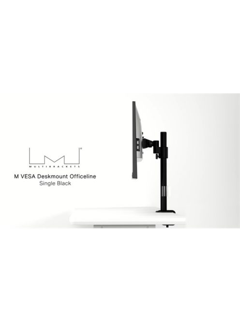 MULTIBRACKETS Asztali konzol, M VESA Deskmount Officeline Single Black (for LCD display, 15-30", max.VESA: 100x100 mm)