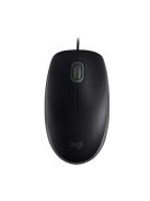 LOGITECH Egér - B110 Vezetékes Optikai Silent, Fekete