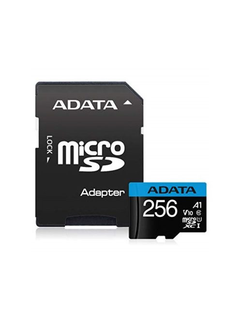 ADATA Memóriakártya MicroSDXC 256GB + Adapter UHS-I CL10 (100/25)