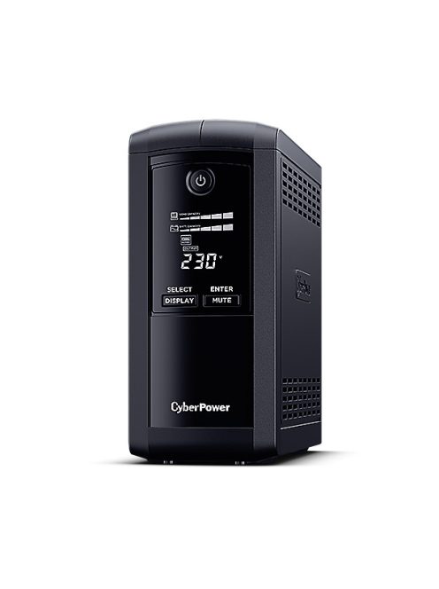 CYBERPOWER UPS VP1000ELCD (4x Schuko) 1000VA 550W 230V szünetmentes tápegység + USBLINE-INTERAKTÍV