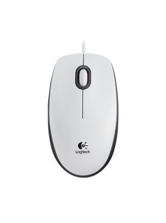 LOGITECH Egér - M100 Vezetékes Optikai, Fehér