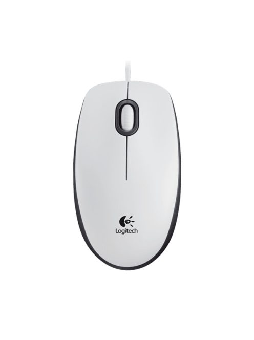 LOGITECH Egér - M100 Vezetékes Optikai, Fehér