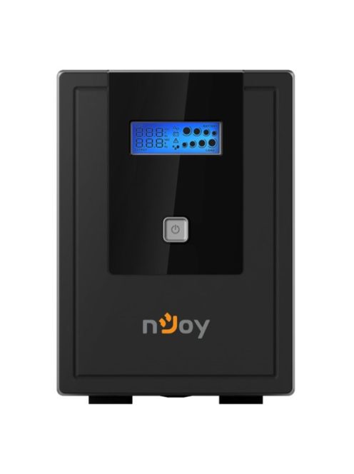 NJOY Szünetmentes 1500VA - Cadu 1500 (4 Schuko, line-interaktív, USB menedzsment, RJ11/45 vonalvédelem(1Gb/s), fekete)