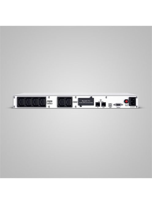 CYBERPOWER UPS OR1000ERM1U (6xIEC C13) 1000VA 600W 230V RACK szünetmentes tápegység + USB, LINE-INTERACTIVE