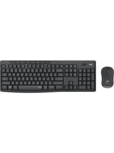   LOGITECH Billentyűzet + egér - MK295 Silent Vezeték Nélküli Combo Grafitszürke, HUN