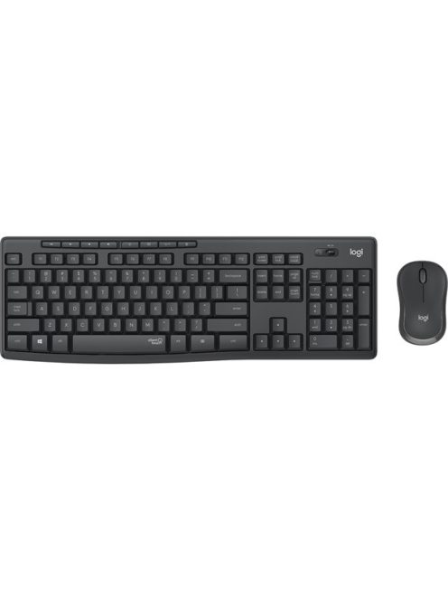 LOGITECH Billentyűzet + egér - MK295 Silent Vezeték Nélküli Combo Grafitszürke, HUN