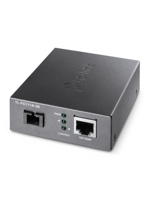 TP-LINK Optikai Media Konverter WDM 100(réz)-100FX(SC) Single mód, FC111A-20